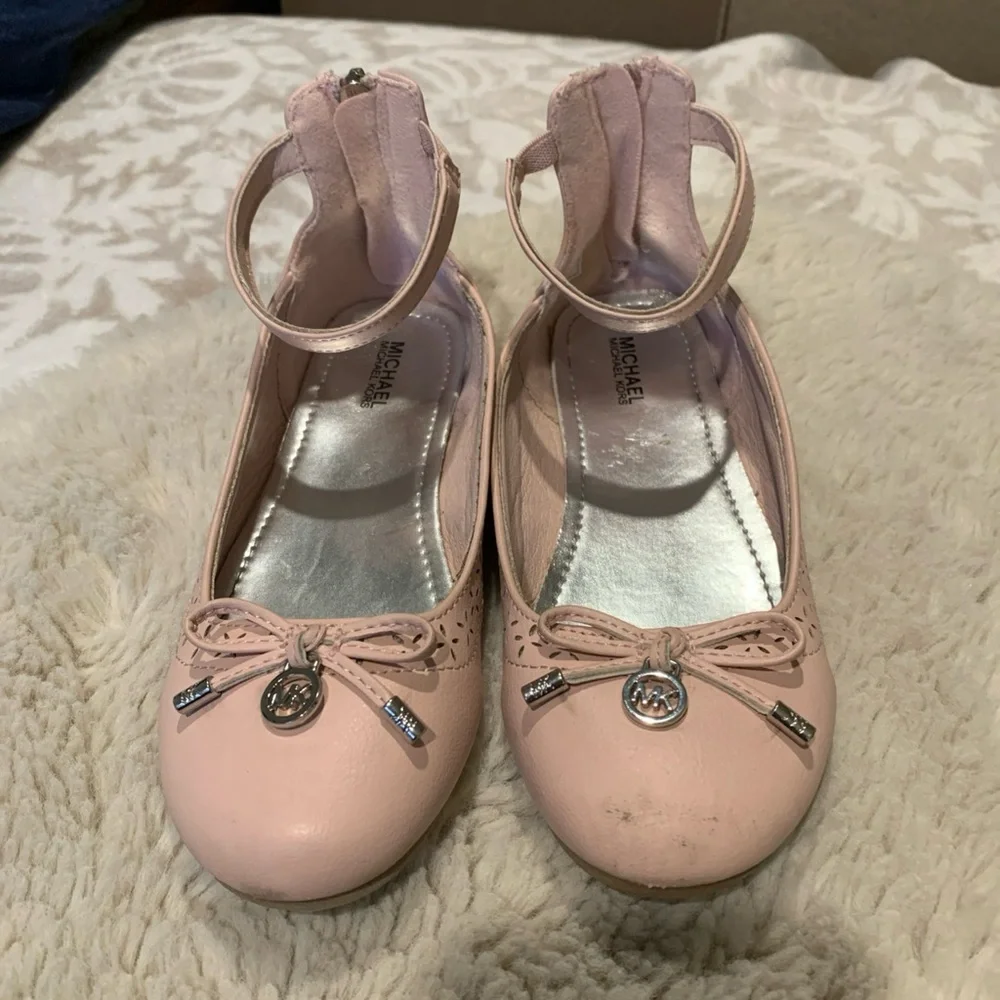 Michael MK Blush Pink Kids Dress Shoes